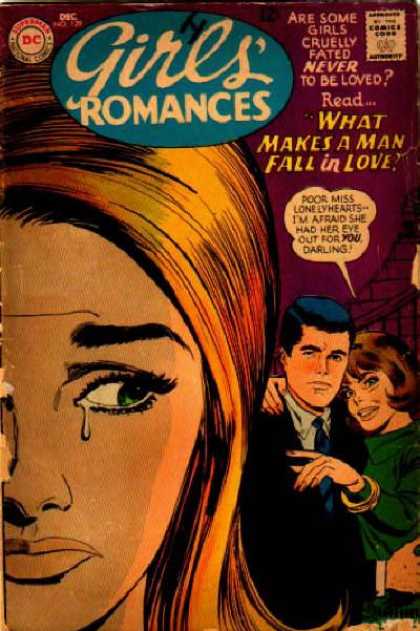 Tear - Tear Drops - Mans Suit - Green Eyes - Green Dress Girls' Romances 129 - Tear - Tear Drops - Mans Suit - Green Eyes - Green Dress