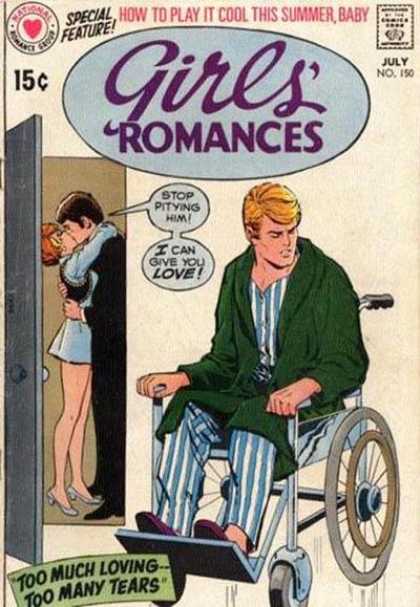 Wheelchair - Play It Cool This Summer - National Romance Group - Two Men One Girl - Too Much Loving Too Many Tears Girls' Romances 150 - Wheelchair - Play It Cool This Summer - National Romance Group - Two Men One Girl - Too Much Loving Too Many Tears