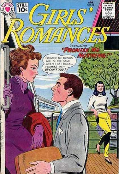 Train - Woman - Man - Romance - Departure Girls' Romances 75 - Train - Woman - Man - Romance - Departure