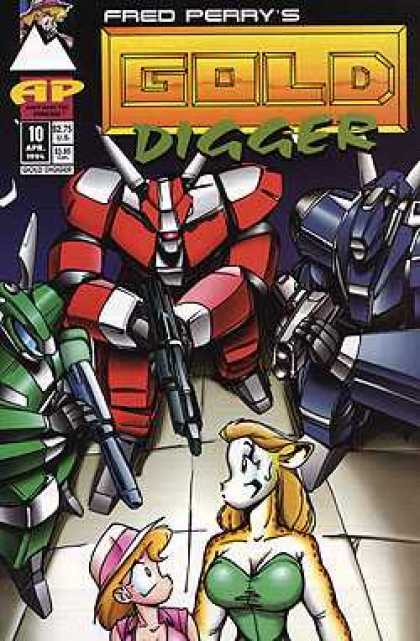 Gold Digger 2 10 - Fred Perry - Robots - Guns - Cats - Woman