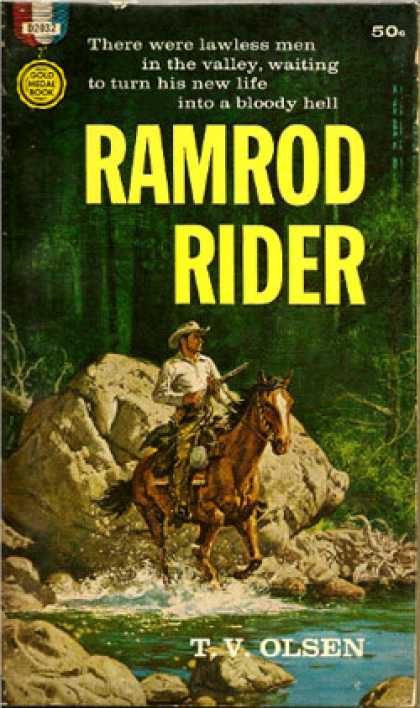 Gold Medal Books - Ramrod Rider - T.v. Olsen