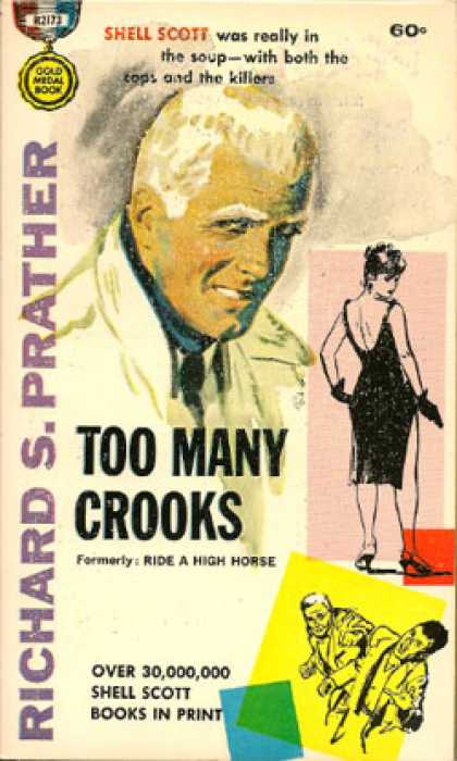 Gold Medal Books - Too Many Crooks a Shell Scott Mystery - Richard S. Prather
