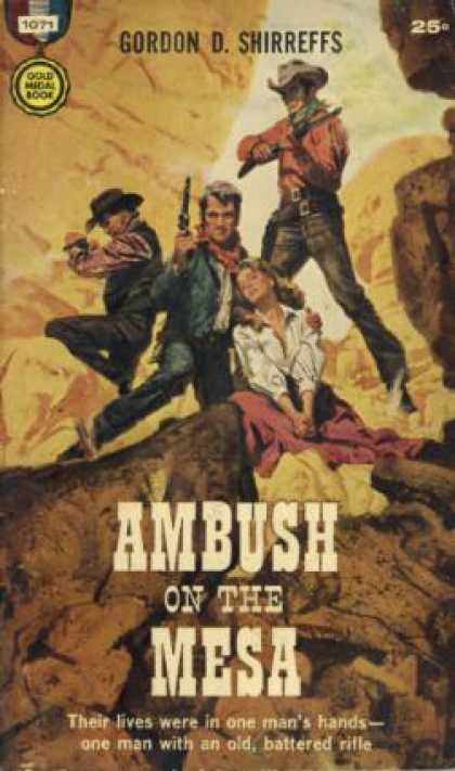 Gold Medal Books - Ambush On the Mesa - Gordon D. Shirreffs