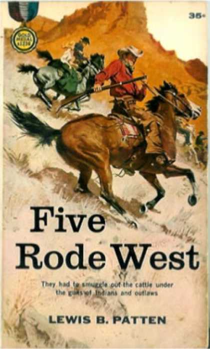 Gold Medal Books - Five Rode West - Lewis B. Patten