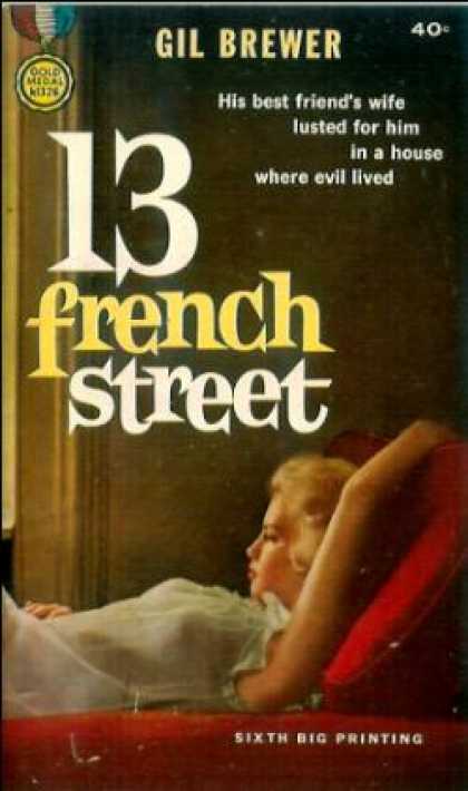 Gold Medal Books - 13 French Street - Gil Brewer