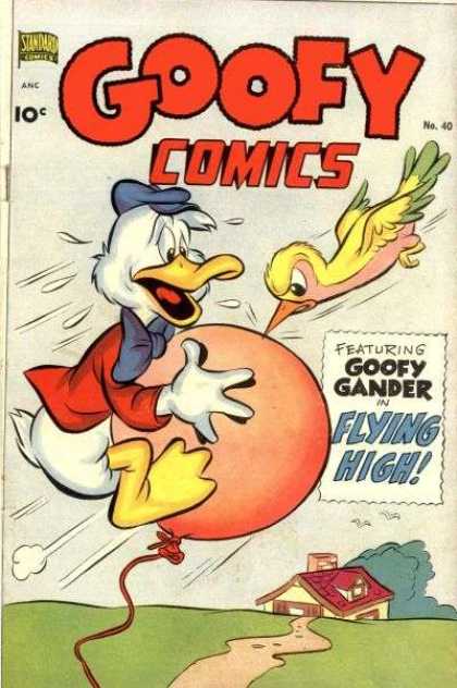 Bird - Balloon - Goofy Gander In Flying High - Sky - Float Goofy Comics 40 - Bird - Balloon - Goofy Gander In Flying High - Sky - Float