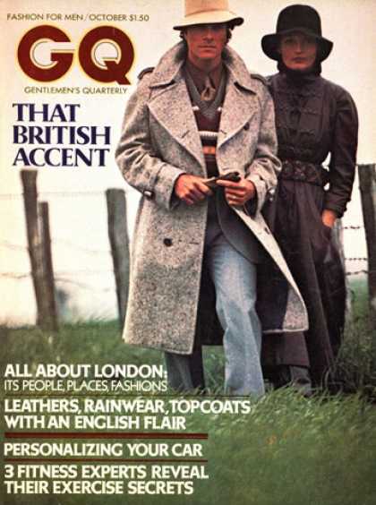 GQ - October 1974 - That British Accent