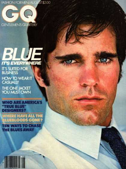GQ - August 1978 - Blue