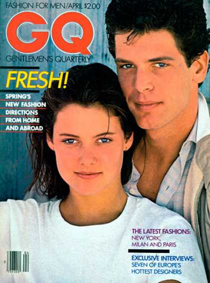 GQ - April 1981 - The Latest Fashions: New York, Milan and Paris