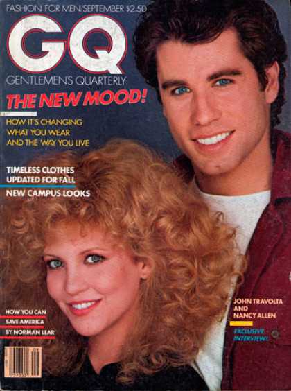 GQ - September 1981 - John Travolta and Nancy Allen