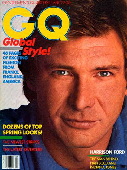 GQ - April 1982 - Harrison Ford