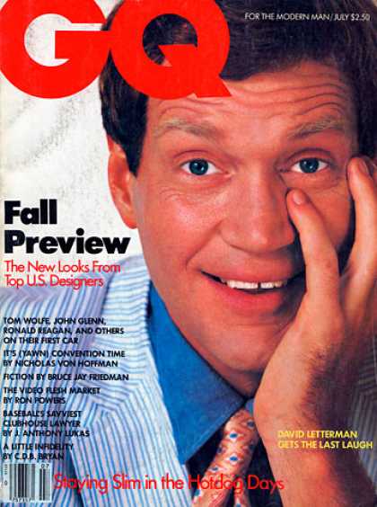 GQ - July 1984 - David Letterman