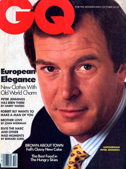 GQ - October 1984 - Peter Jennings