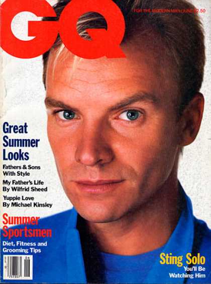 GQ - June 1985 - Sting Solo