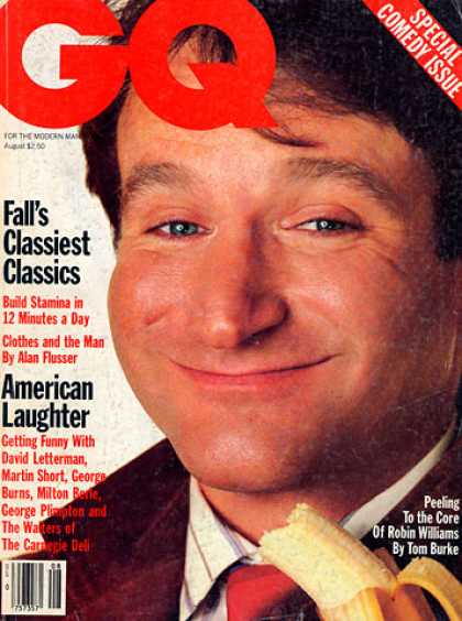 GQ - August 1985 - Robin Williams