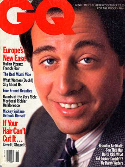 GQ - October 1985 - Brandon Tartikoff