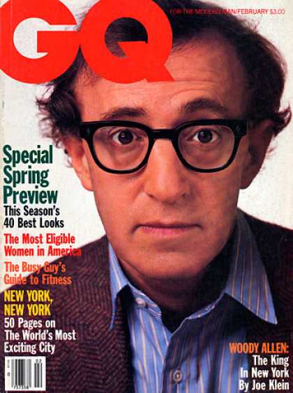 GQ - February 1986 - Woody Allen