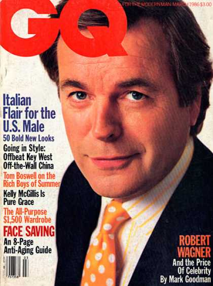 GQ - March 1986 - Robert Wagner