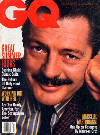 GQ - May 1986 - Marcello Mastroianni