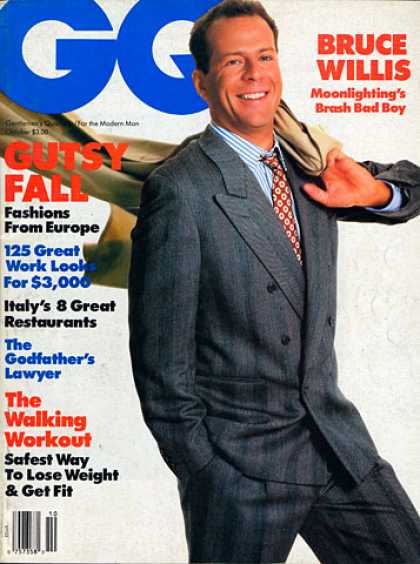 GQ - October 1986 - Bruce Willis