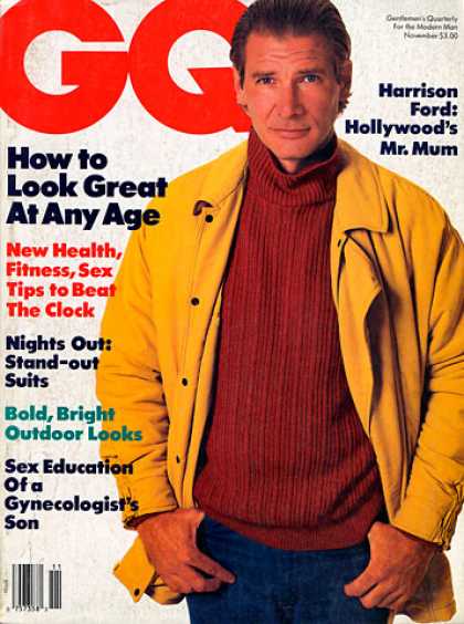 GQ - November 1986 - Harrison Ford