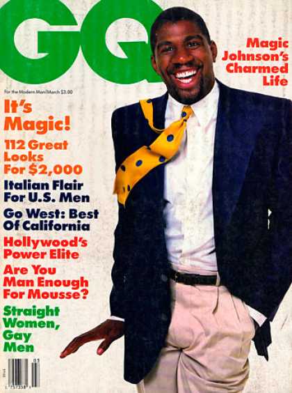 GQ - March 1987 - Magic Johnson