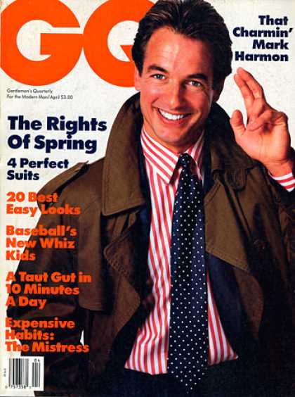 GQ - April 1987 - Mark Harmon