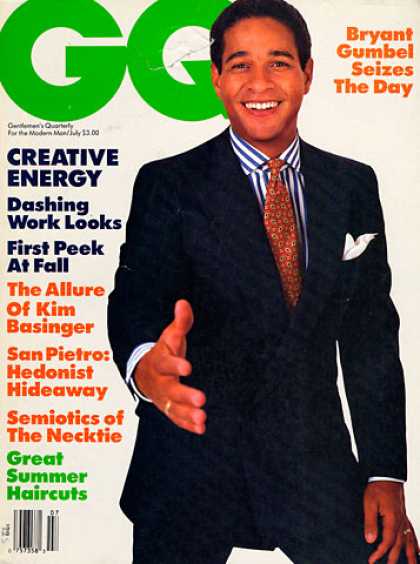 GQ - July 1987 - Bryant Gumbel