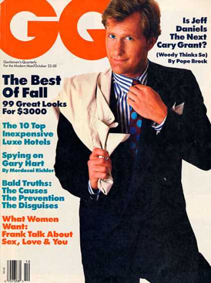 GQ - October 1987 - Jeff Daniels