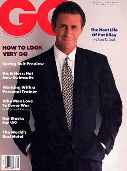 GQ - January 1989 - Pat Riley