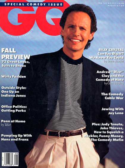 GQ - August 1989 - Billy Crystal