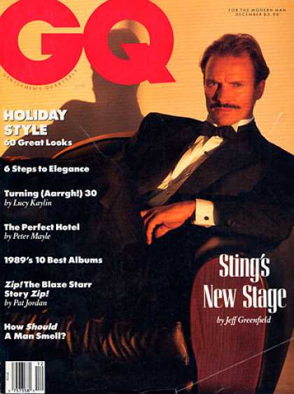 GQ - December 1989 - Sting's New Stage