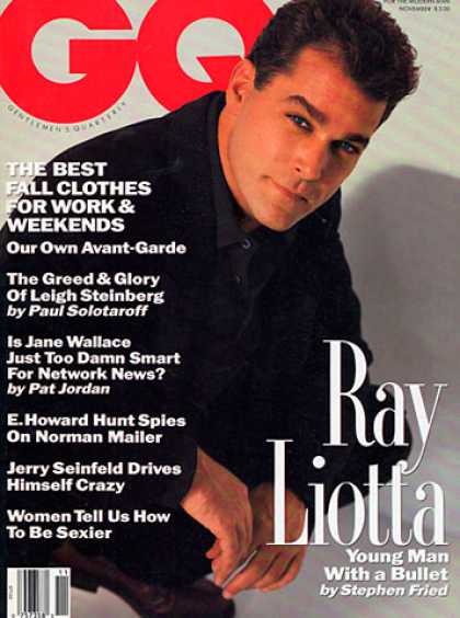 GQ - November 1991 - Ray Liotta