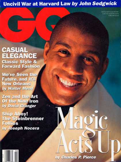 GQ - February 1993 - Magic Johnson