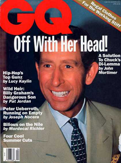 GQ - April 1994 - Prince Charles