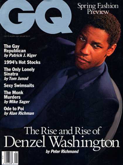 GQ - January 1994 - Denzel Washington