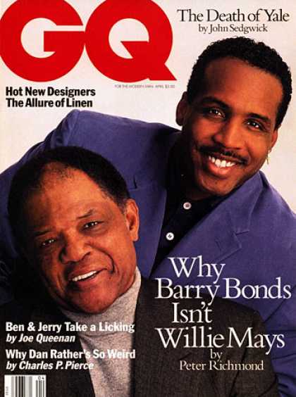 GQ - April 1994 - Why Barry Bonds Isn't Willie Mays