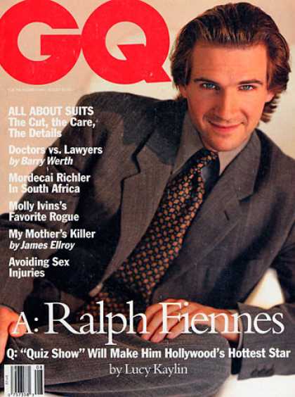 GQ - August 1994 - Ralph Fiennes