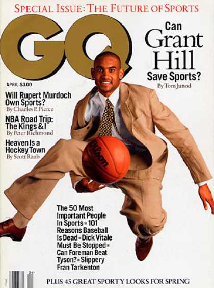 GQ - April 1994 - Grant Hill