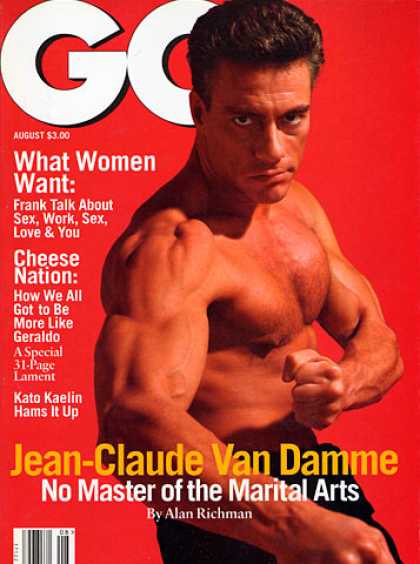 GQ - August 1995 - Jean-Claude Van Damme