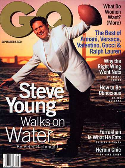 GQ - September 1995 - Steve Young