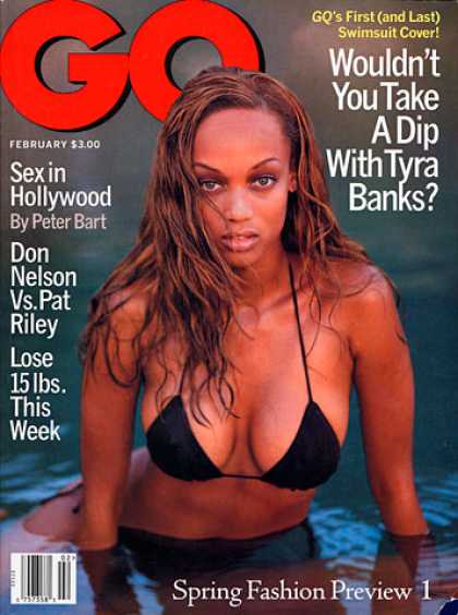 GQ - February 1996 - Tyra Banks