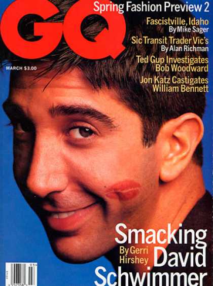 GQ - March 1996 - David Schwimmer