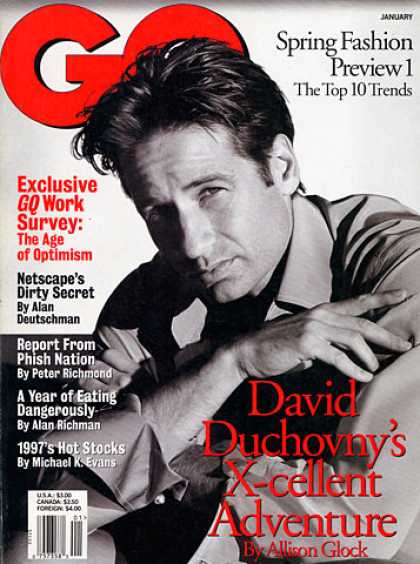 GQ - January 1997 - David Duchovny