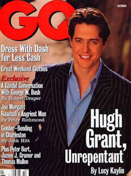 GQ - October 1998 - Hugh Grant