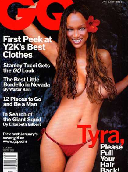 GQ - January 2000 - Tyra Banks