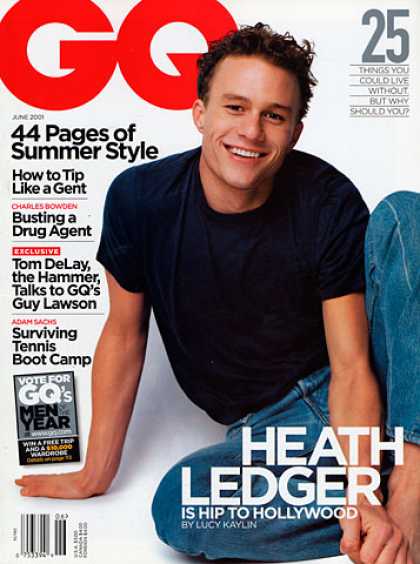 GQ - June 2001 - Heath Ledger