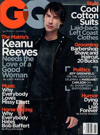 GQ - May 2003 - Keanu Reeves