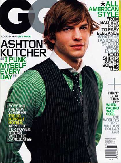 GQ - February 2004 - Ashton Kutcher