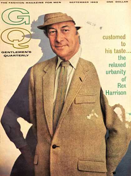 GQ - September 1963 - Rex Harrison